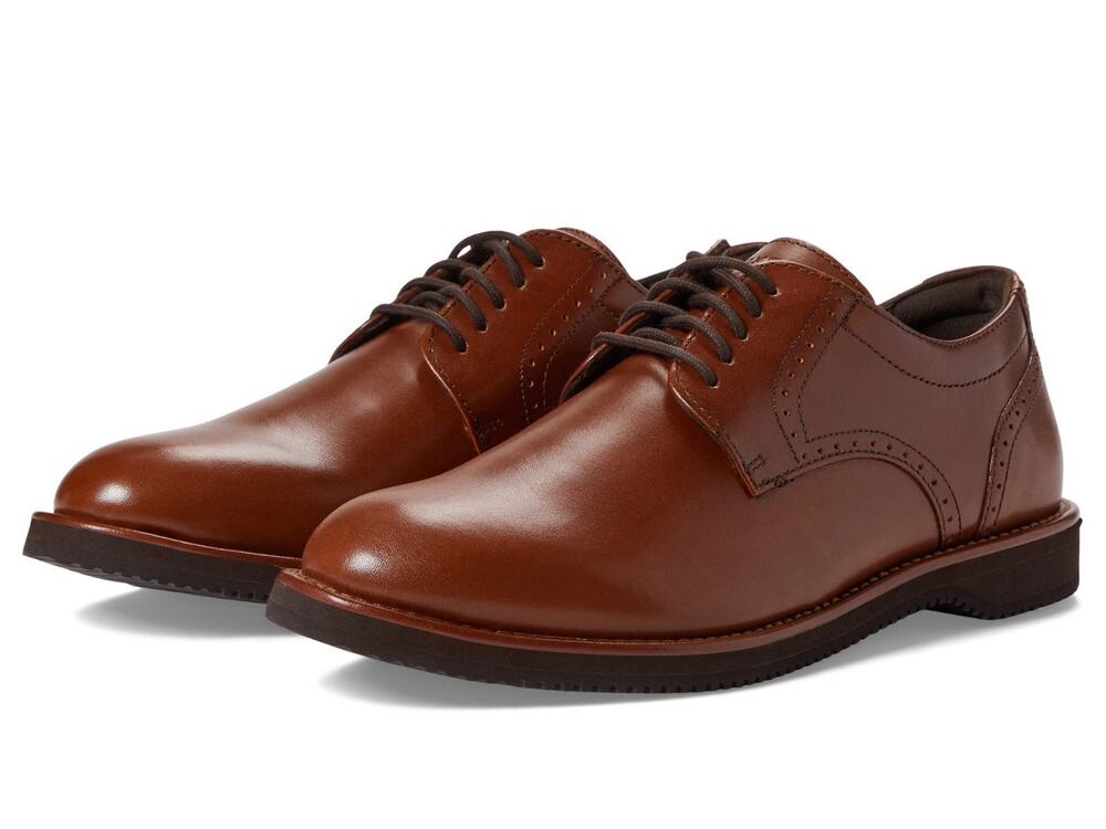 Rockport Men's Tan Havane Dressports Heritage Plain Toe Oxford Shoes 8.5 Wide